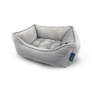 Nandog Gray Micro-Plush Bling Prive Pet Bed
