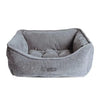 Nandog Gray Micro-Plush Bling Prive Pet Bed