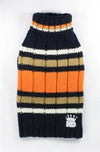 HD Navy & Orange Dog Turtleneck Sweater.