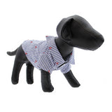 Navy Striped Anchor Dog Shirt.