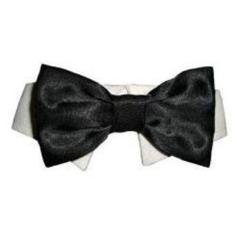Black Shirt Collar & Bow Tie.