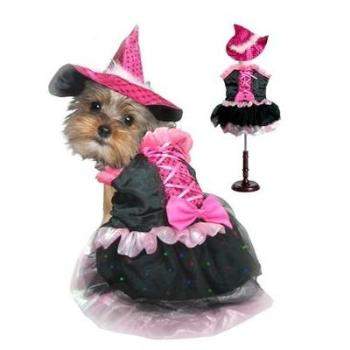 Pink Bow Witch with LED Lights Costume.