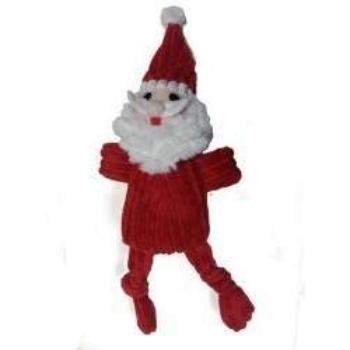 Corduroy Santa Dog Toy.