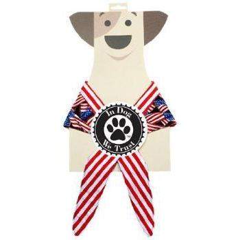 In Dog We Trust American Flag Bandanna.