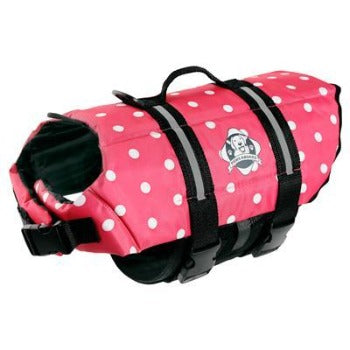 Pink Polka Dot Life Jacket.