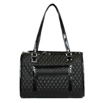 The Payton Pet Carrier - Black Quilted.