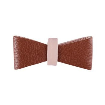 Poise Pup Bella Rose Bow Leather Dog Bow Tie
