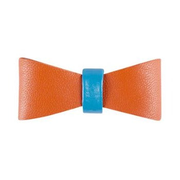 Poise Pup Vibrant Sunset Leather Dog Bow Tie