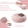 Precious Tails Super Lux Shaggy Fur Donut Bolster Pet Bed