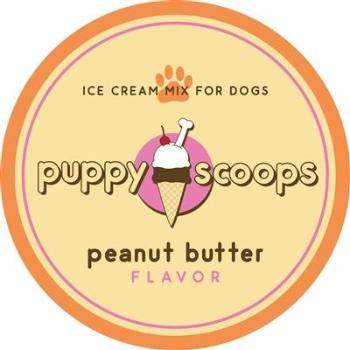 Puppy Scoops Peanut Butter Ice Cream Mix.