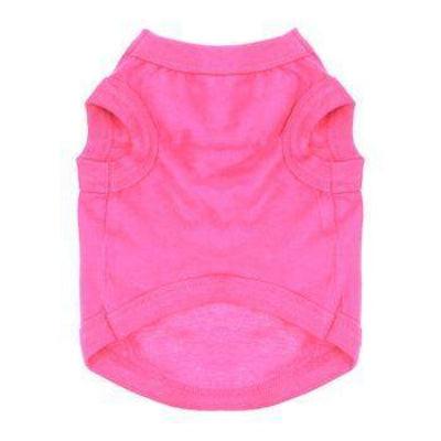 Pink dog shirt on a white background