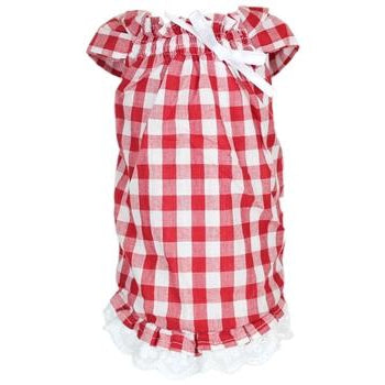 Tunic Country Dog Dress - Red.