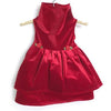Red Stretch Velvet Valentine's Dress.