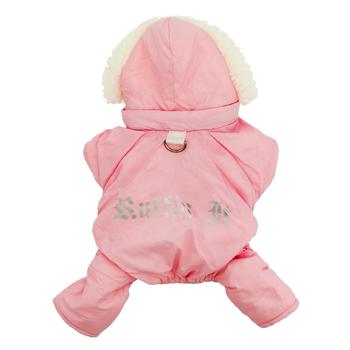 Doggie Design Pink Ruffin It Dog Snowsuit-Paws & Purrs Barkery & Boutique