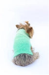 Sparkle Angora Blend Seafoam Dog Sweater.