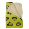 Silly Monkey Ultra-Plush Dog Blanket - Lime.