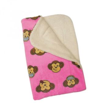 Silly Monkey Ultra-Plush Dog Blanket - Pink.