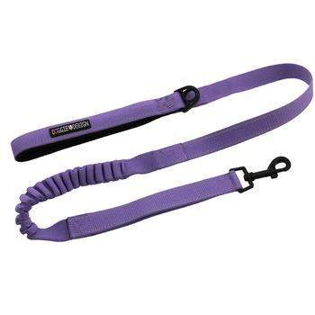 Soft Pull Traffic Dog Leash - Paisley Purple.