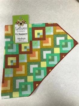 Squares of Color Dog Bandana.