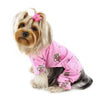 Teddy Bear Love Flannel Dog Pajamas - Pink.