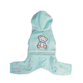 Teddy Jumper Dog Track Suit - Blue.