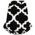 Black & White Trellis Print Dress
