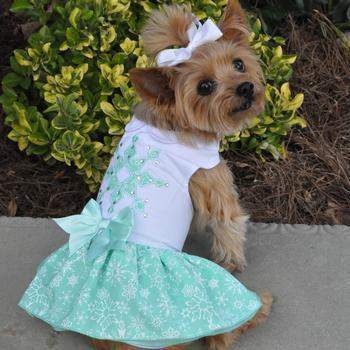 Turquoise Crystal Dress.