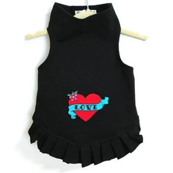 Valentine Love with Red Heart Dog Dress.