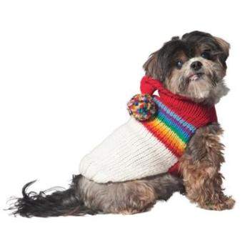 Vintage Apres Ski Hoodie Dog Sweater.