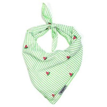 Green Stripe Watermelon Tie Bandana.