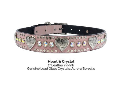 Heart & Crystal Collar