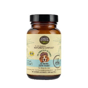 Earth Animal Dog/Cat Natures Comfort Zen Tabs 60 Count.