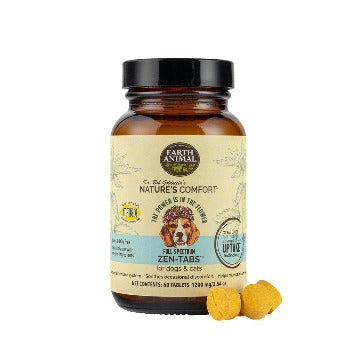 Earth Animal Dog/Cat Natures Comfort Zen Tabs 60 Count.