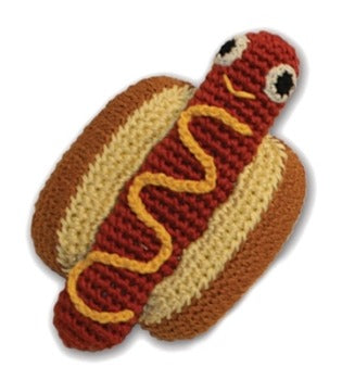Knit Knacks Hot Dog.