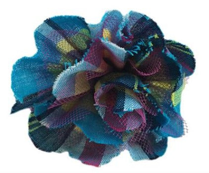 Blue Madras Collar Flower.