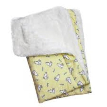 Hopping Bunny Flannel/Ultra-Plush Blanket.
