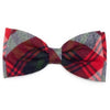 Red, Green & Navy Plaid Bow Tie.