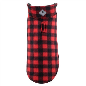 Fargo Fleece Reversible Jacket - Red Buffalo.
