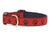Red and Black Paw Dog Collar